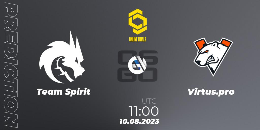 Team Spirit - Virtus.pro: Maç tahminleri. 10.08.23, CS2 (CS:GO), CCT 2023 Online Finals 2