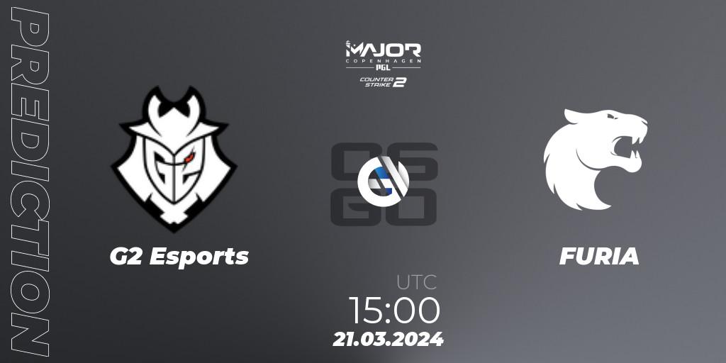 G2 Esports - FURIA: Maç tahminleri. 21.03.24, CS2 (CS:GO), PGL CS2 Major Copenhagen 2024