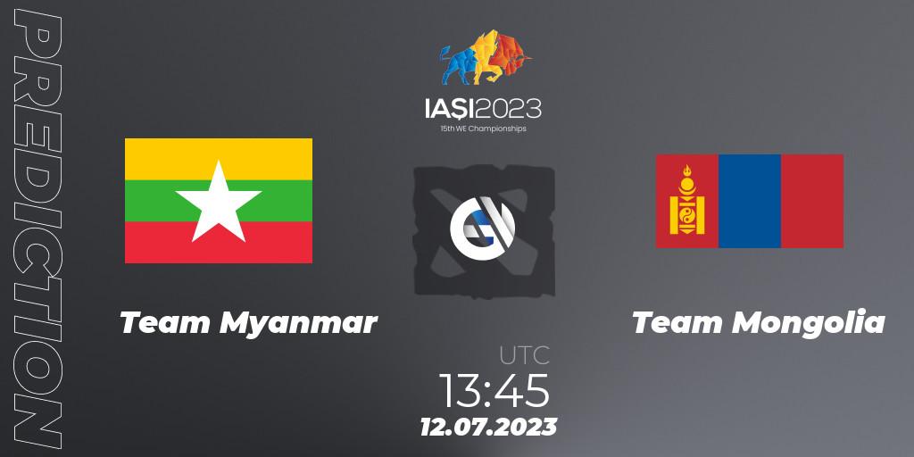 Team Myanmar - Team Mongolia: Maç tahminleri. 12.07.2023 at 14:00, Dota 2, Gamers8 IESF Asian Championship 2023