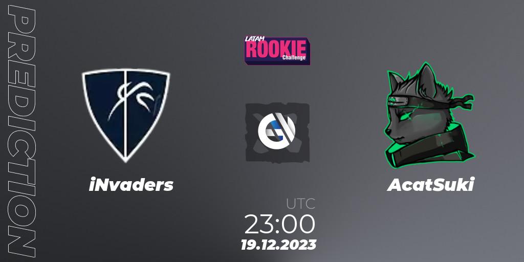 iNvaders - AcatSuki: Maç tahminleri. 19.12.2023 at 23:00, Dota 2, LATAM Rookie Challenge 9