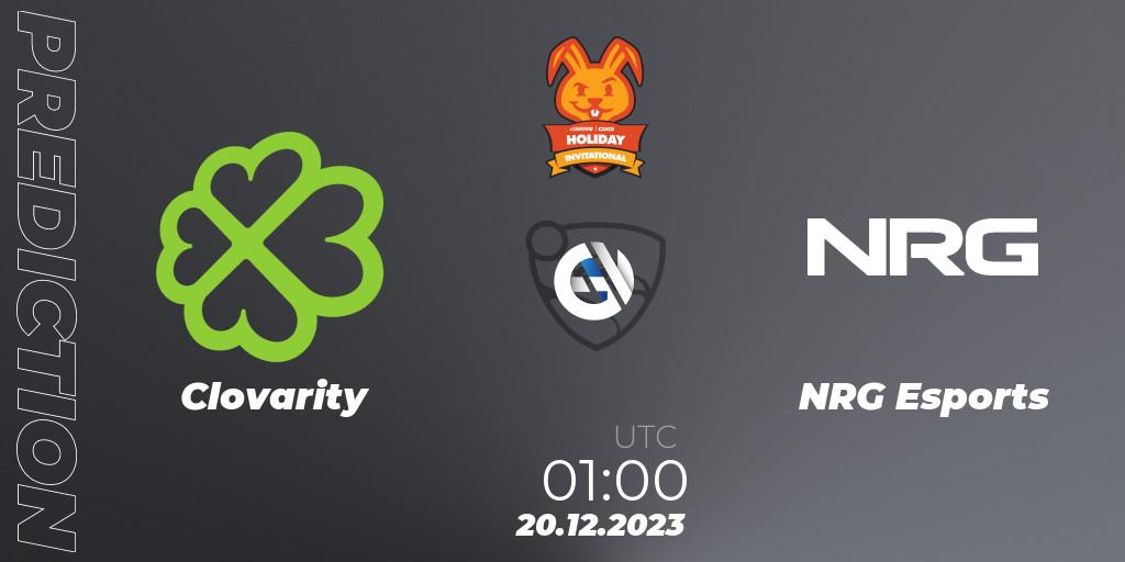 Clovarity - NRG Esports: Maç tahminleri. 20.12.2023 at 01:00, Rocket League, OXG Holiday Invitational
