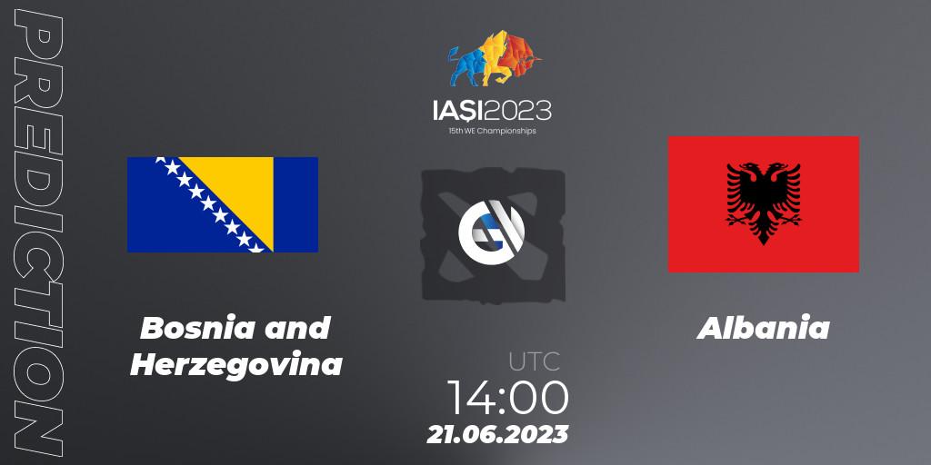 Bosnia and Herzegovina - Albania: Maç tahminleri. 21.06.2023 at 14:12, Dota 2, IESF Europe B Qualifier 2023
