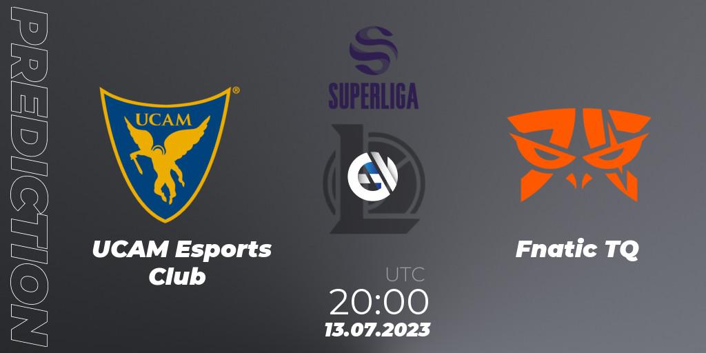 UCAM Esports Club - Fnatic TQ: Maç tahminleri. 13.07.2023 at 20:00, LoL, Superliga Summer 2023 - Group Stage