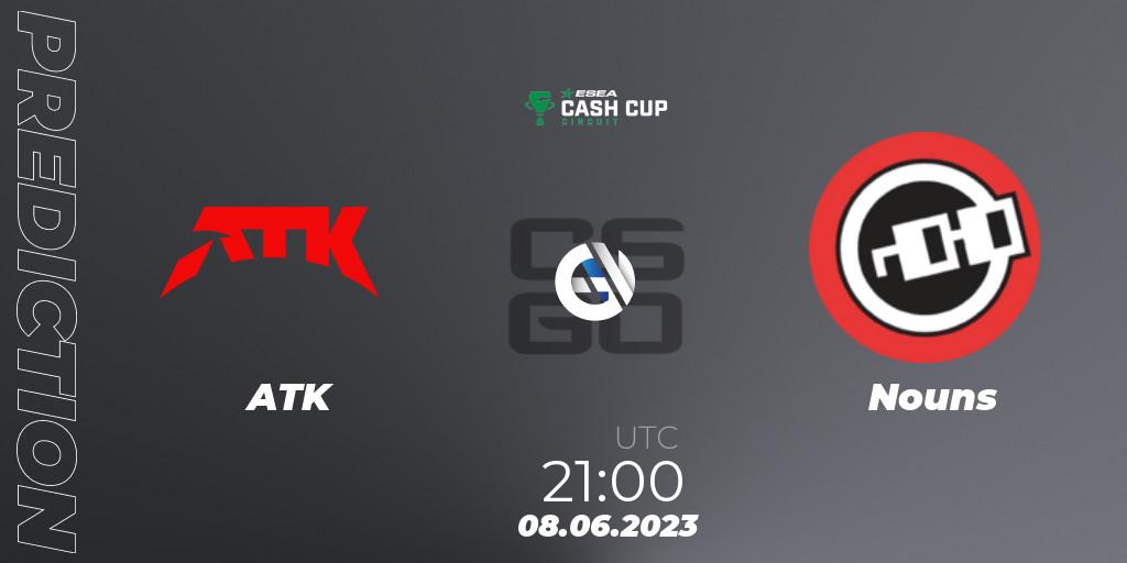ATK - Nouns: Maç tahminleri. 08.06.23, CS2 (CS:GO), ESEA Cash Cup Circuit Season 1 Finals
