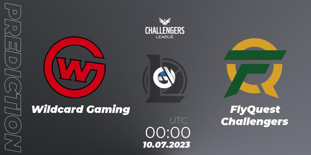 Wildcard Gaming - FlyQuest Challengers: Maç tahminleri. 10.07.2023 at 00:00, LoL, North American Challengers League 2023 Summer - Group Stage