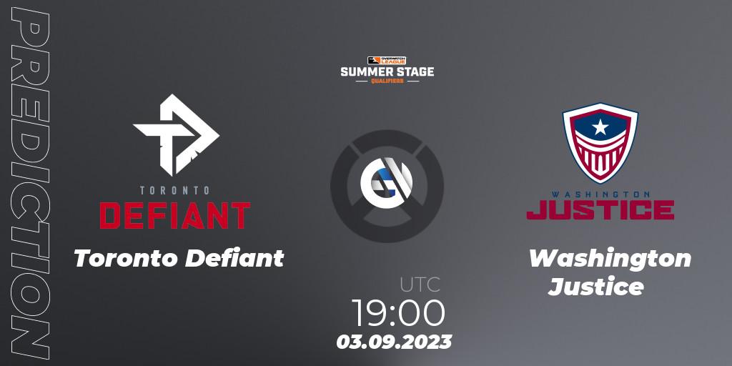 Toronto Defiant - Washington Justice: Maç tahminleri. 06.08.23, Overwatch, Overwatch League 2023 - Summer Stage Qualifiers