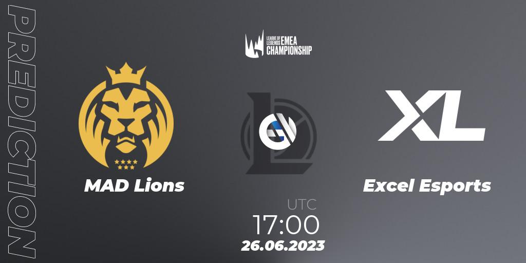 MAD Lions - Excel Esports: Maç tahminleri. 26.06.2023 at 17:00, LoL, LEC Summer 2023 - Regular Season