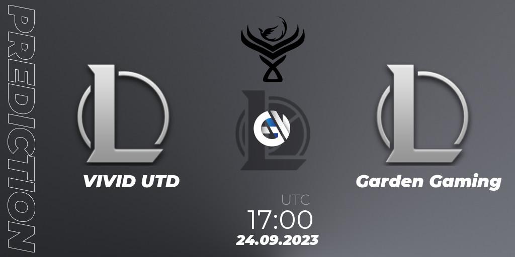 VIVID UTD - Garden Gaming: Maç tahminleri. 24.09.2023 at 17:00, LoL, Leagues.gg Danish National League 2023