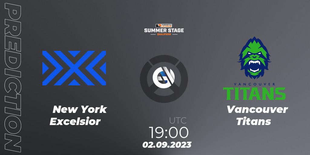 New York Excelsior - Vancouver Titans: Maç tahminleri. 02.09.2023 at 19:00, Overwatch, Overwatch League 2023 - Summer Stage Qualifiers