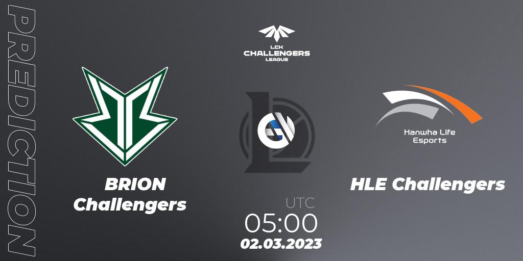 Brion Esports Challengers - HLE Challengers: Maç tahminleri. 02.03.2023 at 05:00, LoL, LCK Challengers League 2023 Spring