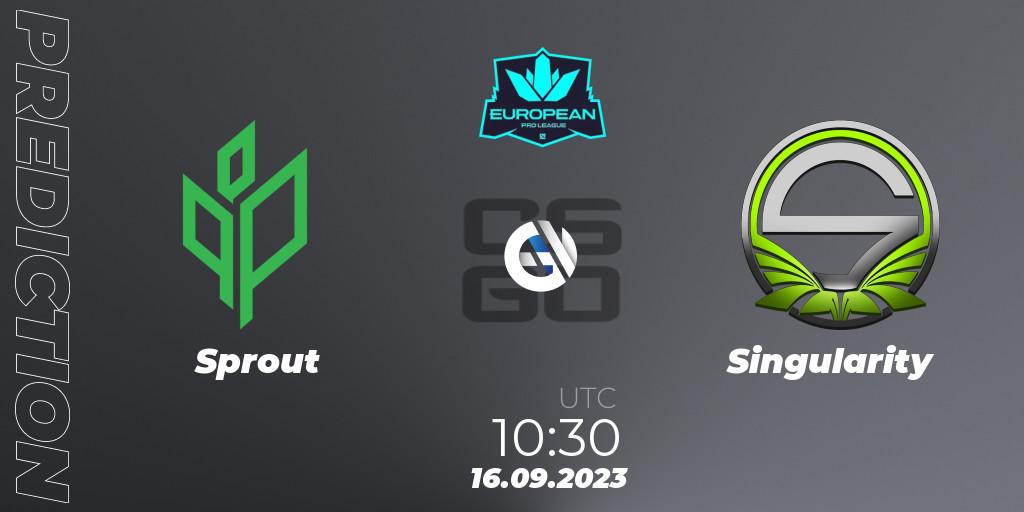 Sprout - Singularity: Maç tahminleri. 16.09.2023 at 10:30, Counter-Strike (CS2), European Pro League Season 10
