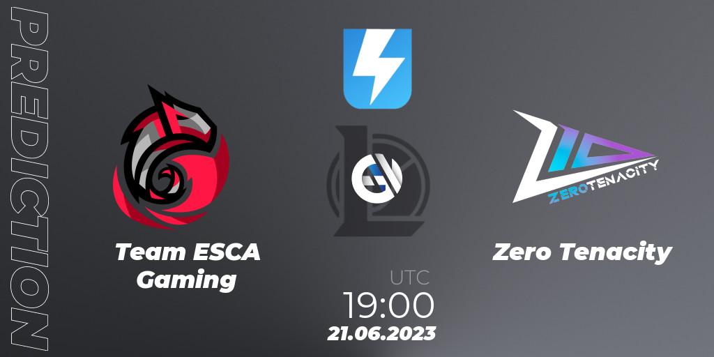 Team ESCA Gaming - Zero Tenacity: Maç tahminleri. 20.06.2023 at 19:15, LoL, Ultraliga Season 10 2023 Regular Season