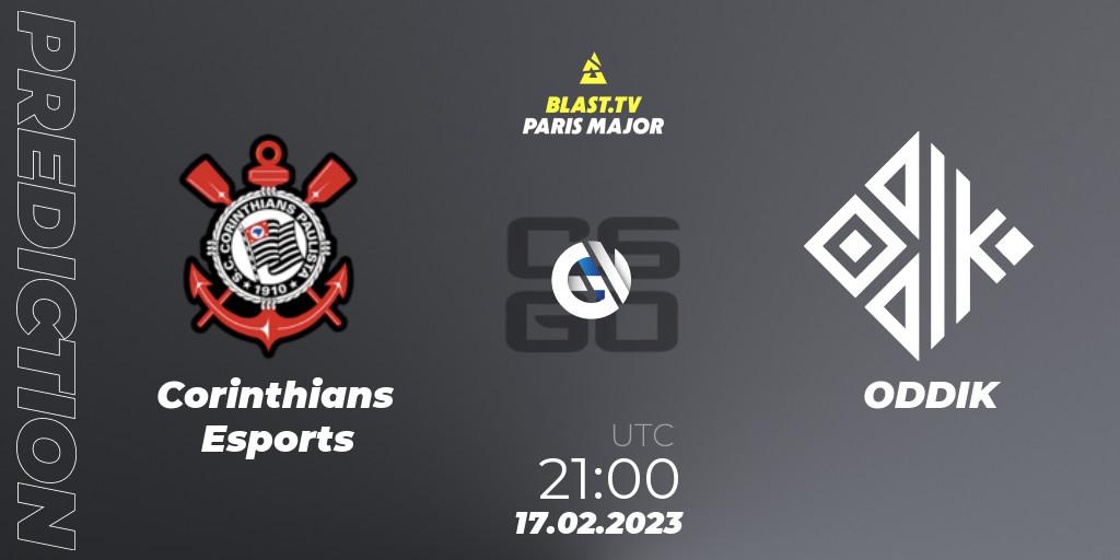 Corinthians Esports - ODDIK: Maç tahminleri. 17.02.2023 at 21:00, Counter-Strike (CS2), BLAST.tv Paris Major 2023 South America RMR Closed Qualifier