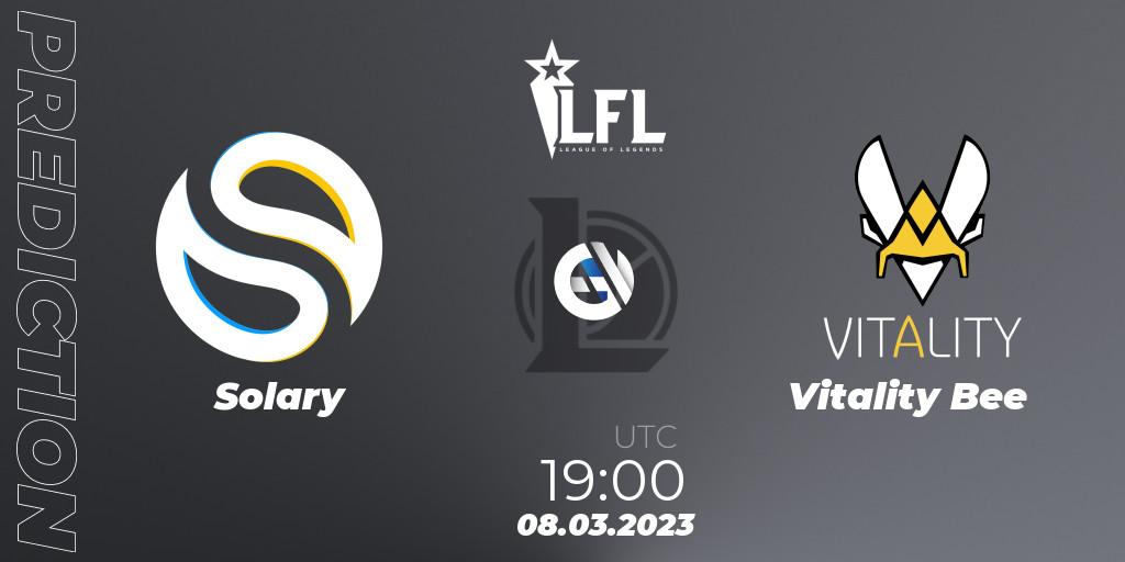 Solary - Vitality Bee: Maç tahminleri. 08.03.2023 at 19:00, LoL, LFL Spring 2023 - Group Stage