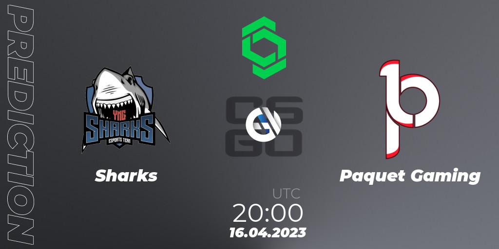 Sharks - Paquetá Gaming: Maç tahminleri. 16.04.2023 at 20:00, Counter-Strike (CS2), CCT South America Series #6