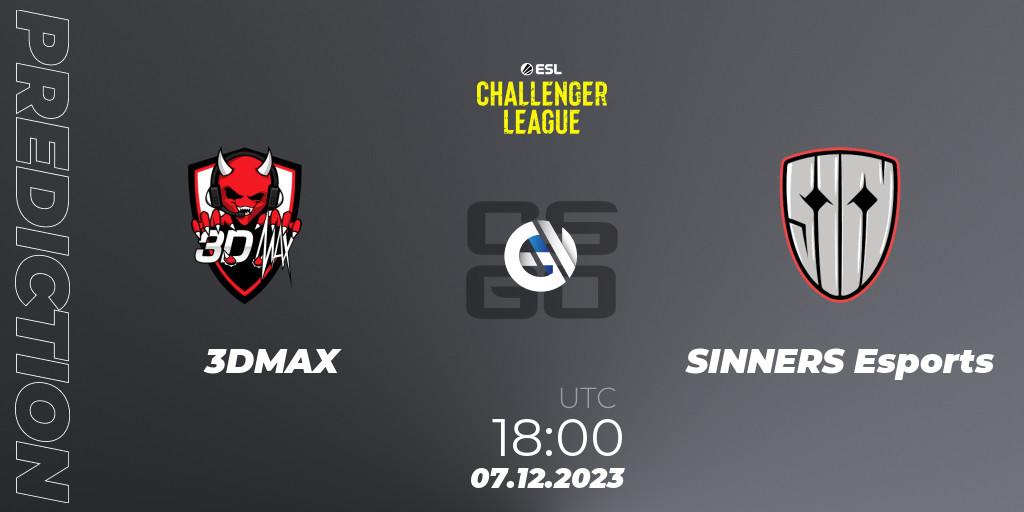 3DMAX - SINNERS Esports: Maç tahminleri. 07.12.2023 at 18:00, Counter-Strike (CS2), ESL Challenger League Season 46: Europe
