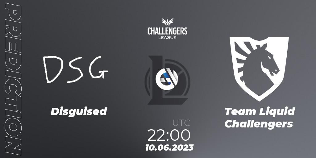 Disguised - Team Liquid Challengers: Maç tahminleri. 10.06.2023 at 22:00, LoL, North American Challengers League 2023 Summer - Group Stage