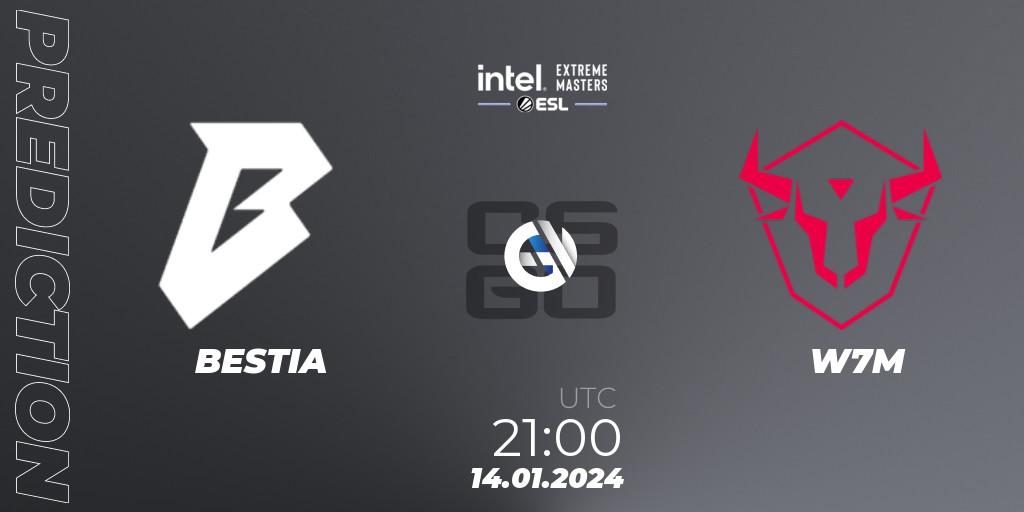 BESTIA - W7M: Maç tahminleri. 14.01.2024 at 21:15, Counter-Strike (CS2), Intel Extreme Masters China 2024: South American Open Qualifier #1