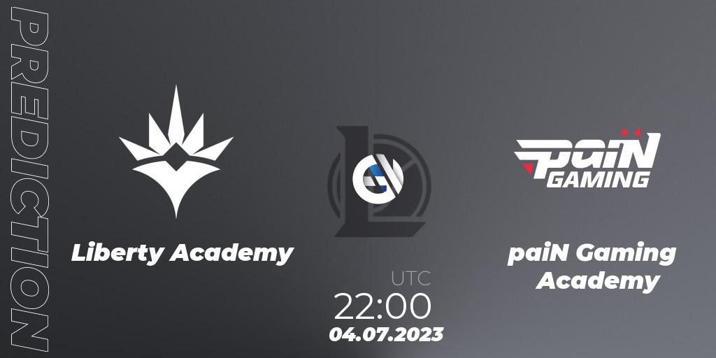 Liberty Academy - paiN Gaming Academy: Maç tahminleri. 04.07.2023 at 22:00, LoL, CBLOL Academy Split 2 2023 - Group Stage