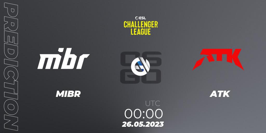 MIBR - ATK: Maç tahminleri. 26.05.23, CS2 (CS:GO), ESL Challenger League Season 45: North America