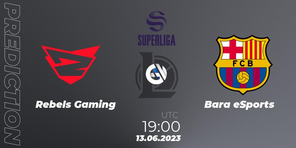 Rebels Gaming - Barça eSports: Maç tahminleri. 13.06.23, LoL, Superliga Summer 2023 - Group Stage