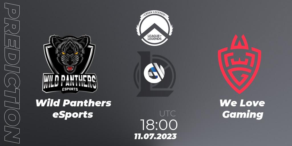 Wild Panthers eSports - We Love Gaming: Maç tahminleri. 11.07.2023 at 18:00, LoL, Greek Legends League Summer 2023