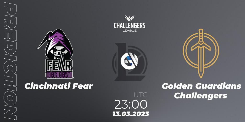 Cincinnati Fear - Golden Guardians Challengers: Maç tahminleri. 13.03.23, LoL, NACL 2023 Spring - Playoffs