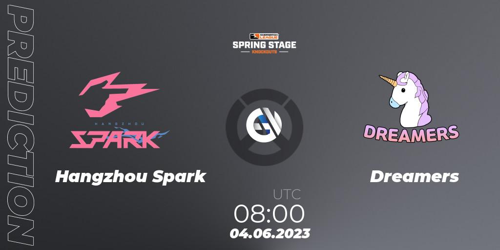 Hangzhou Spark - Dreamers: Maç tahminleri. 04.06.2023 at 08:00, Overwatch, OWL Stage Knockouts Spring 2023