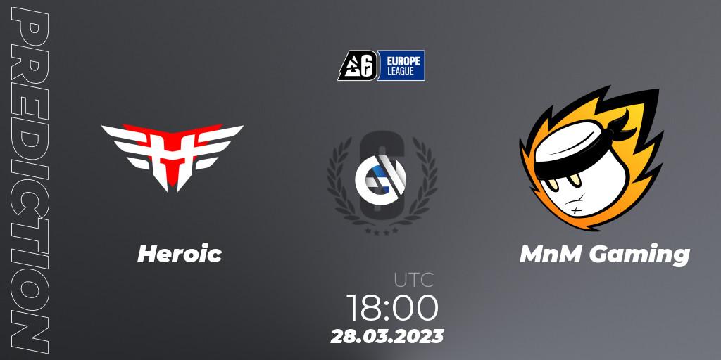 Heroic - MnM Gaming: Maç tahminleri. 28.03.2023 at 17:30, Rainbow Six, Europe League 2023 - Stage 1