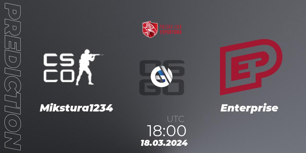 Mikstura1234 - Enterprise: Maç tahminleri. 18.03.2024 at 18:00, Counter-Strike (CS2), Polska Liga Esportowa 2024: Split #1