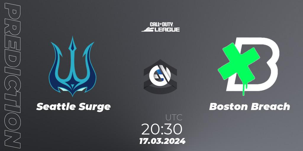 Seattle Surge - Boston Breach: Maç tahminleri. 17.03.2024 at 20:30, Call of Duty, Call of Duty League 2024: Stage 2 Major Qualifiers