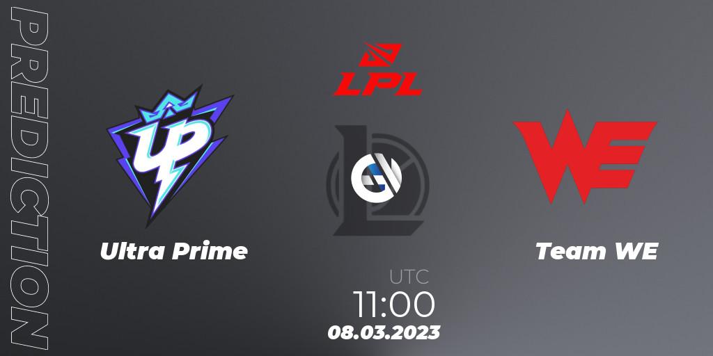 Ultra Prime - Team WE: Maç tahminleri. 08.03.2023 at 11:30, LoL, LPL Spring 2023 - Group Stage
