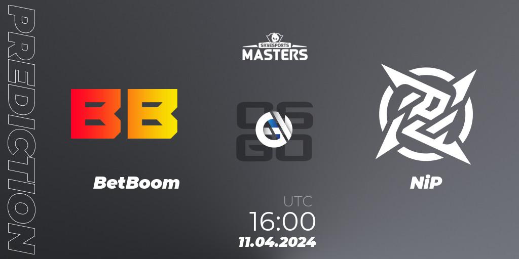 BetBoom - NiP: Maç tahminleri. 11.04.24, CS2 (CS:GO), Skyesports Masters 2024