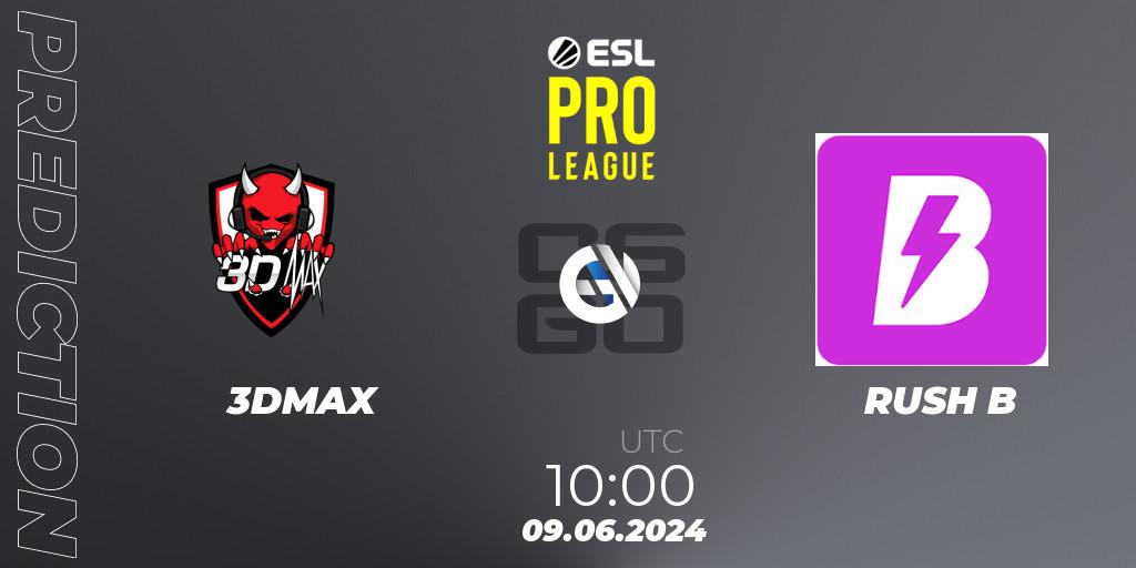 3DMAX - RUSH B: Maç tahminleri. 09.06.2024 at 10:00, Counter-Strike (CS2), ESL Pro League Season 20: European Conference