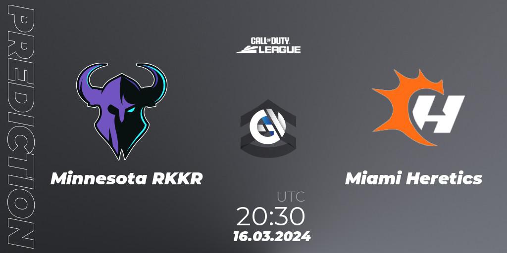 Minnesota RØKKR - Miami Heretics: Maç tahminleri. 16.03.2024 at 20:30, Call of Duty, Call of Duty League 2024: Stage 2 Major Qualifiers