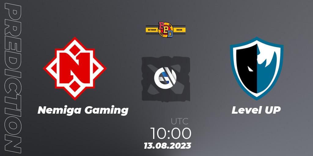 Nemiga Gaming - Level UP: Maç tahminleri. 13.08.2023 at 10:01, Dota 2, BetBoom Dacha - Online Stage