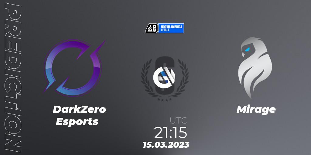 DarkZero Esports - Mirage: Maç tahminleri. 15.03.2023 at 20:20, Rainbow Six, North America League 2023 - Stage 1