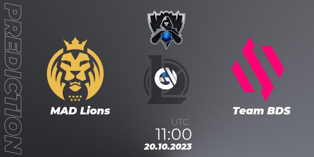 MAD Lions - Team BDS: Maç tahminleri. 20.10.23, LoL, Worlds 2023 LoL - Group Stage