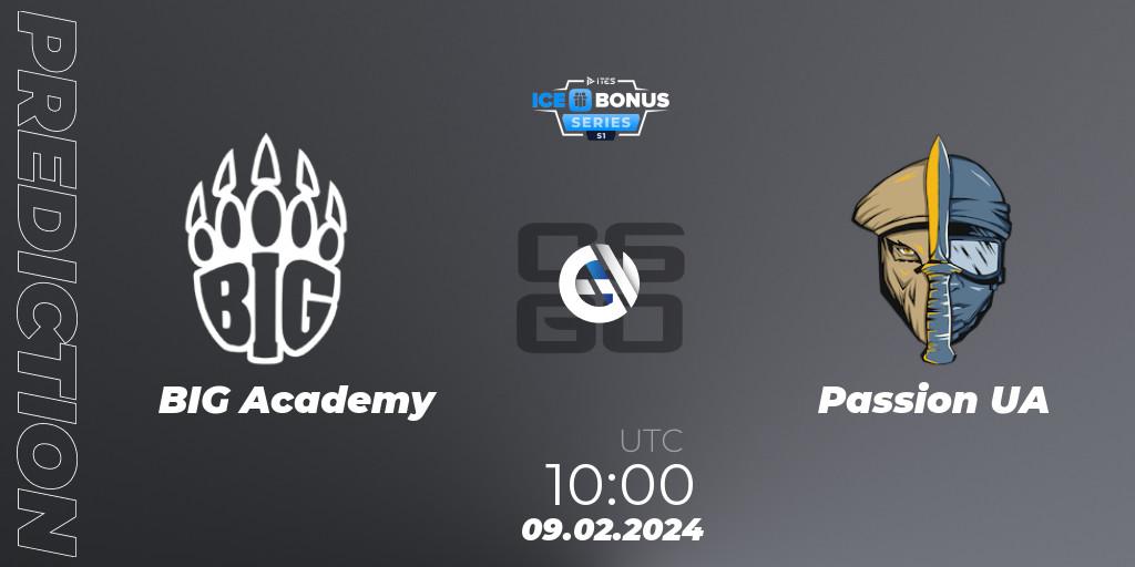 BIG Academy - Passion UA: Maç tahminleri. 09.02.24, CS2 (CS:GO), IceBonus Series #1