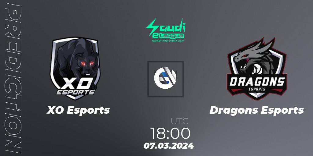 XO Esports - Dragons Esports: Maç tahminleri. 07.03.2024 at 18:00, VALORANT, Saudi eLeague 2024: Major 1