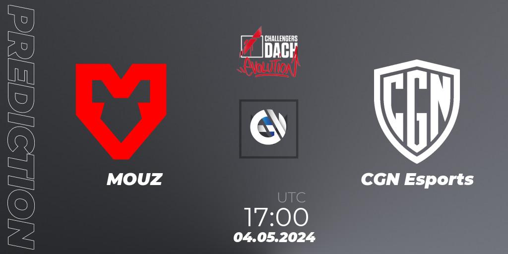 MOUZ - CGN Esports: Maç tahminleri. 04.05.2024 at 17:00, VALORANT, VALORANT Challengers 2024 DACH: Evolution Split 1