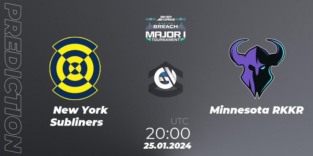 New York Subliners - Minnesota RØKKR: Maç tahminleri. 25.01.2024 at 20:00, Call of Duty, Call of Duty League 2024: Stage 1 Major