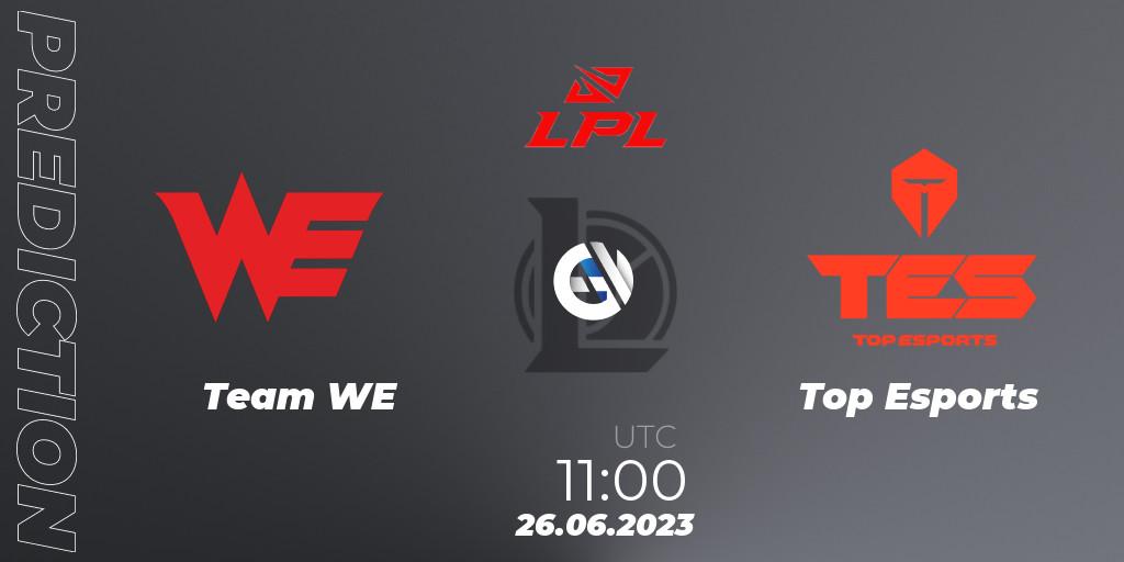 Team WE - Top Esports: Maç tahminleri. 26.06.2023 at 11:30, LoL, LPL Summer 2023 Regular Season