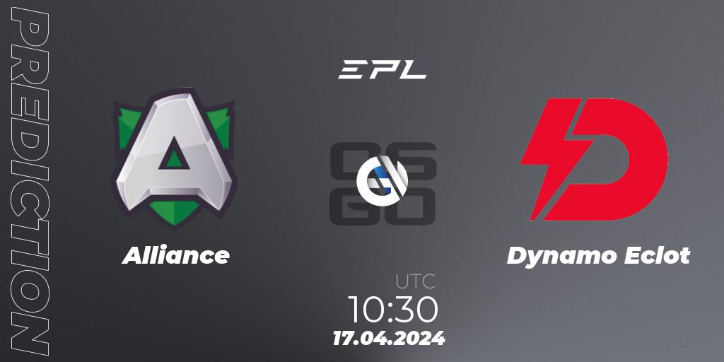 Alliance - Dynamo Eclot: Maç tahminleri. 17.04.2024 at 10:30, Counter-Strike (CS2), European Pro League Season 15