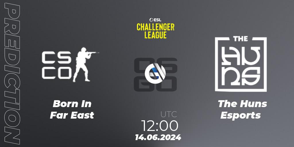 Born In Far East - The Huns Esports: Maç tahminleri. 14.06.2024 at 12:00, Counter-Strike (CS2), ESL Challenger League Season 47 Relegation: Asia