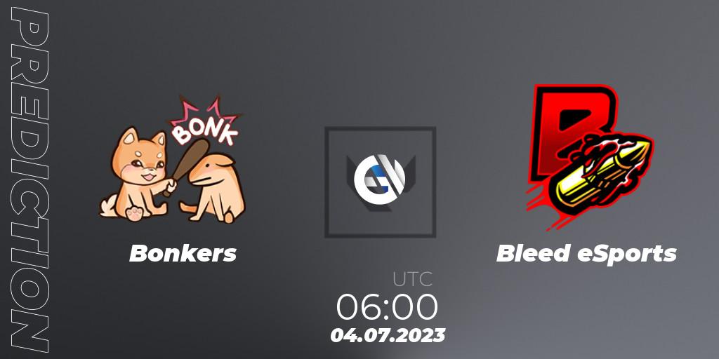 Bonkers - Bleed eSports: Maç tahminleri. 04.07.23, VALORANT, VALORANT Challengers Ascension 2023: Pacific - Group Stage