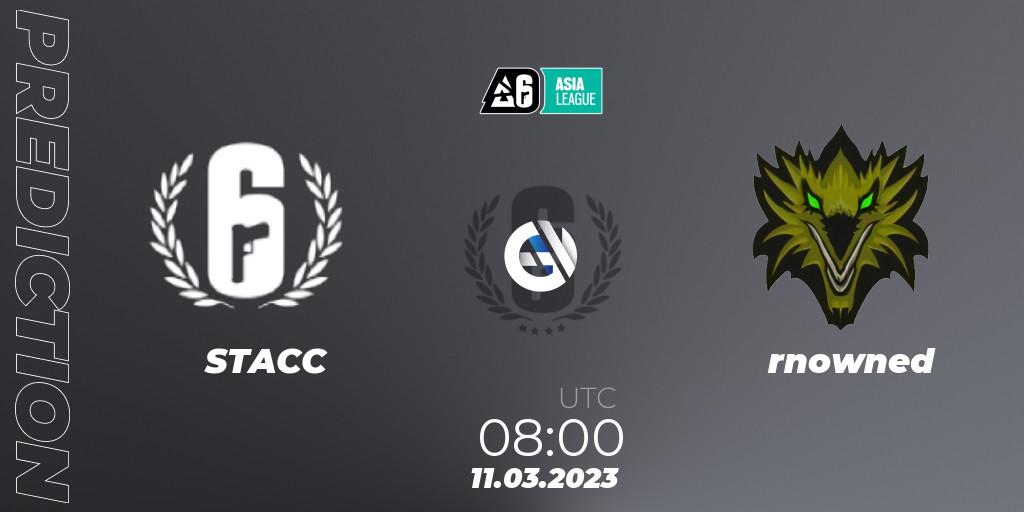 STACC - rnowned: Maç tahminleri. 11.03.23, Rainbow Six, South Asia League 2023 - Stage 1