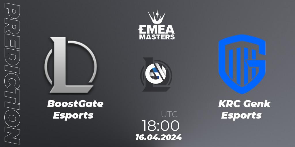 BoostGate Esports - KRC Genk Esports: Maç tahminleri. 16.04.24, LoL, EMEA Masters Spring 2024 - Play-In