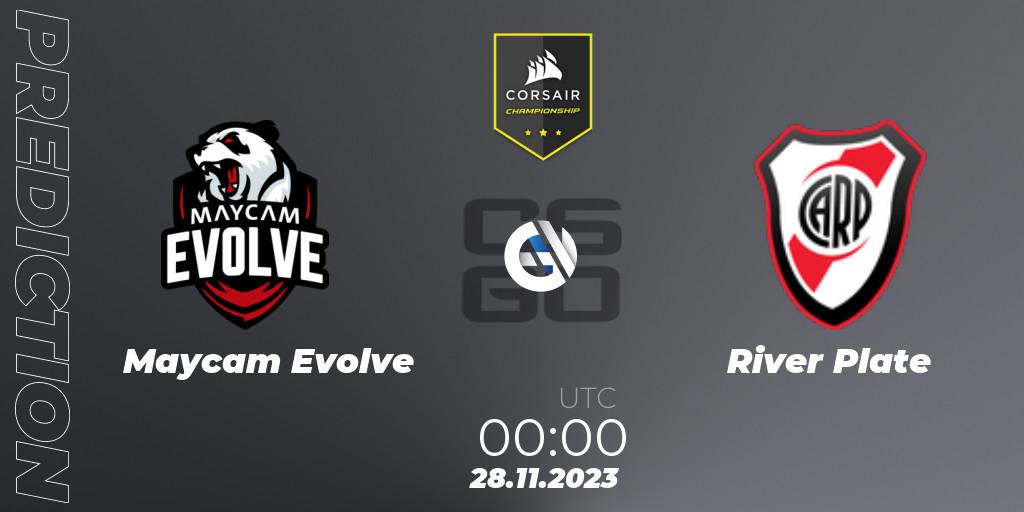 Maycam Evolve - River Plate: Maç tahminleri. 28.11.2023 at 00:00, Counter-Strike (CS2), Corsair Championship 2023