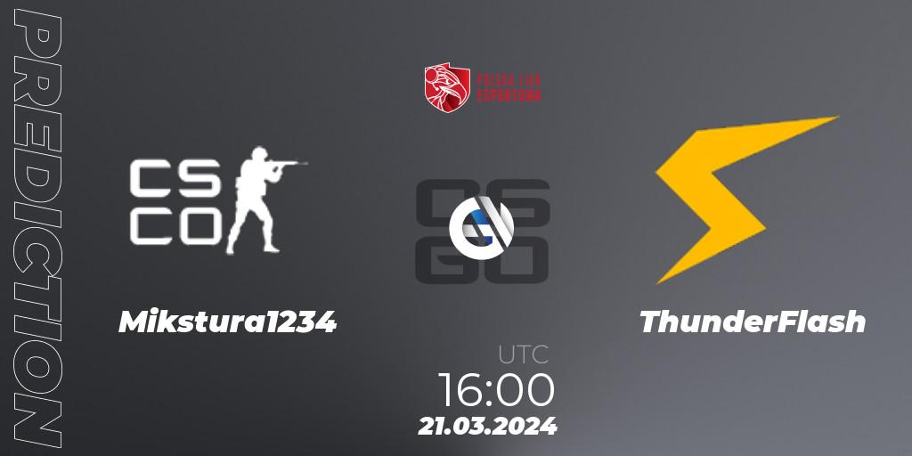 Mikstura1234 - ThunderFlash: Maç tahminleri. 21.03.24, CS2 (CS:GO), Polska Liga Esportowa 2024: Split #1